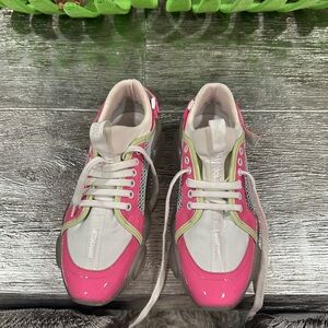 Moschino Pink and White Women's Sneakers